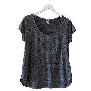 H&M Womens’ Heather Gray Round Neck Running Yoga Sporty SZ M #1109